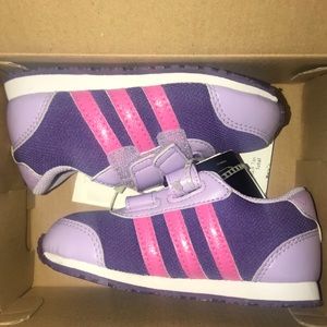 NWT Snice CF Adidas Size 7K Ortholite Purple&hot pink